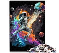 Puzzle de Basket-Ball Astronaute pour Adultes, 1000 pièces, Jeu éducatif en Carton 100% recyclé, 26x38cm