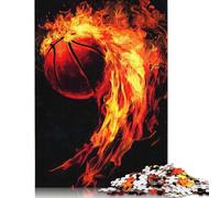 Puzzle de Basket-Ball Flamboyant, Stimulant et Stimulant, en Carton 100% recyclé, pour Adultes et Enfants, Cadeaux de Noël, 1 000 pièces (26 x 38 cm)