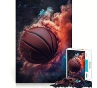 Puzzle de basket-ball V Clean Fit Decor Smart Mind Activity Cozy Time Play Christmas Fun Gift (38 x 26 cm)