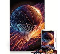 Puzzle de Basketball 1000 pièces pour Adultes Développe l'esprit d'analyse Passe-Temps paisible Assemblage serré Cadeau Festif (50x75cm)