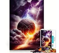 Puzzle de Basketball Thunder 1000 pièces pour Adolescents, Jeu de logique Solide, activité à la Maison, Bords Transparents, Cadeau précieux 50x75cm