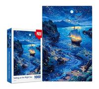 Puzzle de bateau de l'espoir - 1000 pièces - Activité décorative pour exercices cérébraux - Projet de divertissement immersif - Exposition