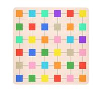 Puzzle De Bloc De Couleur - Jeu De Logique Éducative En Bois Pour Et Adultes | Puzzle Casse-tête Avec Correspondance Couleurs, Jouet D'apprentissage Précoce, Jeu Amusant Bl