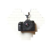 Puzzle de blocs de construction à suspendre sur un mur blanc - Puzzle personnalisé pour adultes - Briques de construction 3D en forme de cœur - Briques fantaisie pour décoration d'intérieur