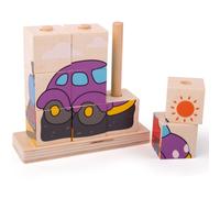 Puzzle de blocs empilables de transport