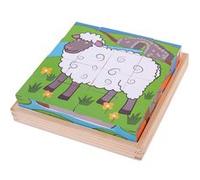 Puzzle de blocs en bois Animaux de la ferme G