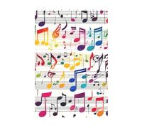 Puzzle de briques d'art 3D, blocs de construction créatifs, décoration informatique, puzzle coloré de notes de musique, impression de 37 pièces