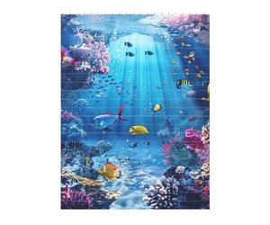 Puzzle de briques d'art 3D de 141 pièces - Puzzle créatif à faire soi-même - Blocs de construction colorés sur le thème de l'océan