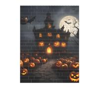 Puzzle de briques d'art 3D de 141 pièces, puzzle créatif à faire soi-même, blocs de construction imprimés citrouille d'Halloween