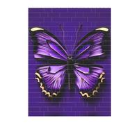 Puzzle de briques d'art 3D de 141 pièces, puzzle créatif à faire soi-même, blocs de construction, joli papillon violet imprimé