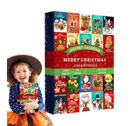 Puzzle de calendrier de l'Avent vintage pour adultes, 25 jours de compte à rebours de Noël, calendrier de l'Avent pour rassemblements Holdiay