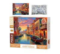 Puzzle de calendrier de Noël, puzzles amusants de 6 jours fériés, calendrier de compte à rebours de Noël, puzzles de Noël pour comme décoration de Noël pour