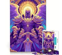 Puzzle de Cartes Magiques du Paladin Angélique 1000 pièces pour Adolescents Jeu Stimulant l'esprit Assemblage Solide et sécurisé Activité Amusante en Famille Le Soir (38x26cm)