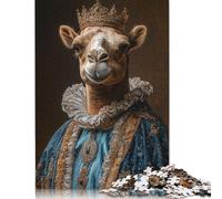 Puzzle de chameaux royaux pour adultes, 1000 pièces, puzzle en papier pour adolescents, cadeau, jeu éducatif pour adultes et adolescents, 38 x 26 cm (1000 pièces)