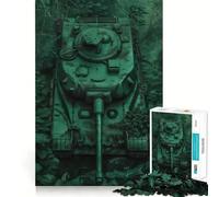 Puzzle de Char camouflé pour Adolescents, 1000 pièces, Jeu de logique et de réflexion, Calme et Amusant, Bords Lisses, Cadeau d'anniversaire 38x52cm
