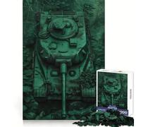 Puzzle de Char camouflé pour Adolescents, 1000 pièces, Jeu de logique et de réflexion, Calme et Amusant, Bords Lisses, Cadeau d'anniversaire 38x52cm
