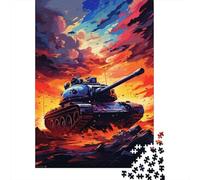 Puzzle de Chars d'assaut colorés pour Adultes, 1000 pièces, 38 x 26 cm, idéal pour Les Enfants. Jeu de Puzzle et Jouet à Offrir.