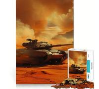 Puzzle de Chars d'assaut en Combat, 1000 pièces, pour Adultes, Jeu de logique et de réflexion, détente et Relaxation, découpe précise, 38x26cm