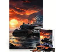 Puzzle de Chars Tiger Panzer pour Adultes, 1000 pièces, Jeu de logique Pure, Anti-Stress, découpe Nette, Cadeau de Noël 50x75cm