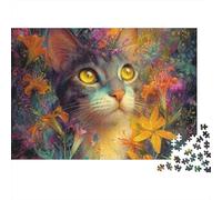 Puzzle de Chat Adorable, idéal pour Les Jeux en Famille, idéal comme Cadeau d'anniversaire, avec Une difficulté et Un défi élevés, 500 pièces (52 x 38 cm)