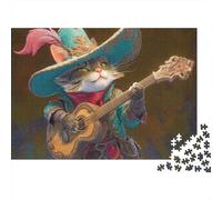 Puzzle de Chat Adorable, idéal pour Les Jeux en Famille, idéal pour Les Cadeaux d'anniversaire, avec Une difficulté et Un défi élevés, 1 000 pièces (75 x 50 cm)