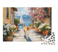 Puzzle de Chat Adorable, idéal pour Les Jeux en Famille, idéal pour Les Cadeaux d'anniversaire, avec Une difficulté et Un défi élevés, 1 000 pièces (75 x 50 cm)