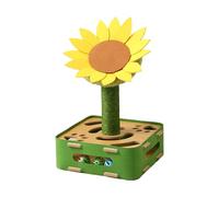 Puzzle de chat interactif - jouet stimulant de 11,42 pouces pour l'entraînement, jeu en salle avec un confort d'ennui, jeu de grattement pour chat pour l'exercice et enrichissement mental, constructio