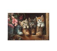 Puzzle de chatons pour adultes - 500 pièces - Chefs-d'œuvre stimulants et éducatifs