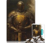 Puzzle de Chevalier médiéval Puissant pour Adolescents, 1000 pièces, Jouet éducatif et éducatif, idéal comme Cadeau pour Toute la Famille (75x50cm)