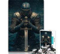 Puzzle de Chevalier médiéval Puissant pour Adultes, 1000 pièces, Jeu éducatif, Jouet de défi, idéal comme Cadeau pour Toute la Famille (75x50cm)