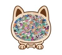 Puzzle de Chiens pour Adultes - Selbstklebende Aufkleber mit Tier Motiven en 3D Optik,3D Tier Cartoons,pour Famille Garçon Amoureux de Noël Femmes Plage Voiture Enfant