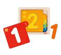 Goki Puzzle de chiffres 57410 – 1 à 5 – Multicolore