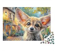 Puzzle de Chihuahua 1000 pièces Puzzles de Rue avec Chemin de Fleurs Jeu Stimulant Coloré, Stimulant pour l'esprit Carton Recyclé 100% pour Adultes et à Partir de 14 Ans 38x26cm/1000 pièces