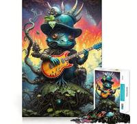 Puzzle de concert Biopunk de 1000 pièces avec des pièces sur mesure, un jeu cognitif qui invite à jouer confortablement et crée un motif de Noël (38 x 26 cm)