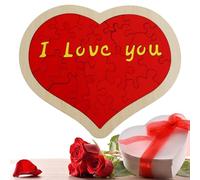 Puzzle de Construction de cœur, Brique de Construction de cœur - Puzzles en Briques,Décoration Romantique pour Anniversaire, décoration Romantique, Cadeaux de Saint-Valentin pour Femmes et Hommes.