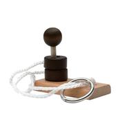 Puzzle de Corde de Teaser de Cerveau en Bois, Jeu de logique de l'esprit de Montessori, Jouet de défi de QI éducatif pour Les Enfants