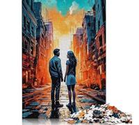 Puzzle de Couple Post-apocalyptique, Jeux créatifs, Puzzle en Carton de qualité supérieure pour Femmes et Hommes, Cadeau d'anniversaire, 1000 pièces (75 x 50 cm)