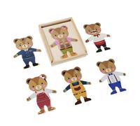 Puzzle de déguisement - Jeu de tri et d'attribution préscolaire, Jeux de Puzzle pour Habiller et Changer Les vêtements - pour Filles et à partir de 3 Ans - École Voyage Fête d'anniversaire