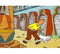 Puzzle de dessin animé 1000 pièces de puzzle en bois comique Tintin Adventures et jeu interactif de famille de chiens