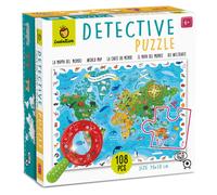 Puzzle de détective - carte des animaux multicolor TU