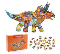 Puzzle de Dinosaure pour Enfants, 150 Pièces Triceratops Puzzle Jigsaw, Montessori Éducatif Jouets Cadeaux pour Les Filles Garçons 4 5 6 7 8 9 10 Ans