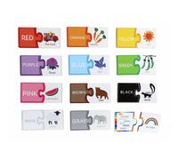 Puzzle de EEBOO Duo couleurs (anglais) 12x2 pièces