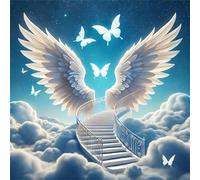 Puzzle de Escalier des Anges pour Adultes,1000 pièces,65x65 cm Puzzle de Bricolage Artistique pour Décoration de la Maison, Jeu éducatif Challenge Toy Puzzles pour Adultes