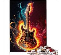 Puzzle de feu de Guitare pour Adultes, Jeu de Puzzle en Bois, Excellent Cadeau pour Adultes | Jeux offerts en Cadeaux pour Toute la Famille 1000 pièces (50x75 cm)