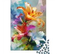 Puzzle de Fleurs - 1000 Pièces - Décoration pour la Maison - Impossible et Coloré - pour Adultes et Enfants (75 x 50 cm)
