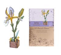 Puzzle de Fleurs 3D,Kit de Construction de Fleurs Artisanal,Casse-tête à Pièces | pour Les, la Décoration de la Maison, Le Centre de Table, Les Projets Familiaux et Les Activités