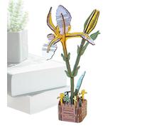 Puzzle de fleurs en bois - 24,4 x 16,5 x 1 cm - Artisanat créatif d'arrangement floral - Projet décoratif pour la maison - Activité familiale amusante - Kit de centre de table pour , adultes