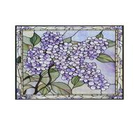 Puzzle de fleurs lilas printanières pour adultes, 300 pièces, casse-tête floral en bois vitrail, décoration imprimée de luxe amusante pour divertissement créatif