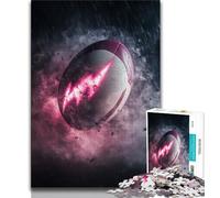 Puzzle de Football américain 1000 pièces pour Adultes, Difficile à compléter mais Amusant et Humoristique avec Affiche et fiche de Questions-réponses Assorties (50x75cm)