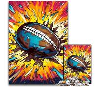 Puzzle de Football américain coloré 1000 pièces pour Adultes, Puzzle pour Adultes, décoration d'intérieur à Faire soi-même, Jeu de réflexion 50x75cm / 19,68x29,52 Pouces